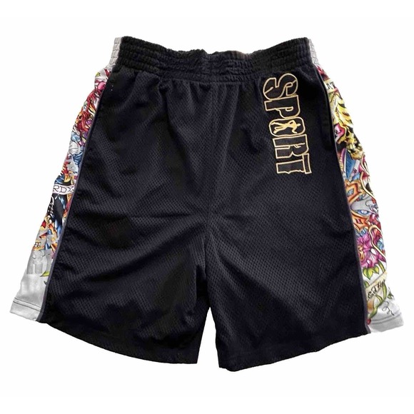 Ed Hardy Other - Ed Hardy Sport Shorts Men's Size XL Boxing Trunks Jersey style Training Y2K
